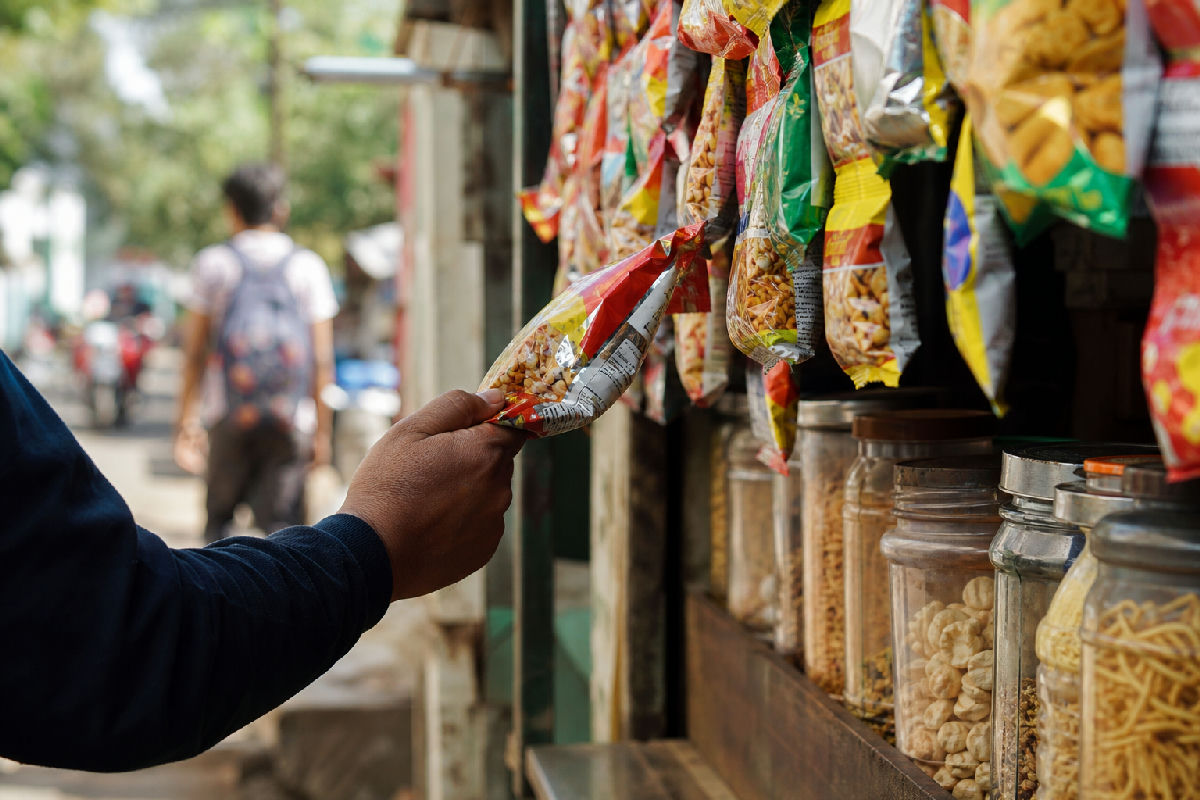 Junk food ban near schools India: which products could be affected — editorial illustration for 50 Metre Junk Food Rule India: Will Chips and Cola Be Banned?