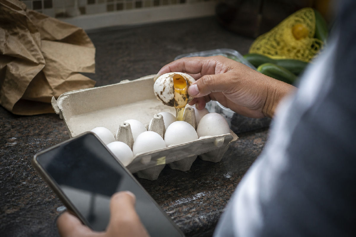 Swiggy Instamart rotten eggs video: what happened — editorial illustration for Swiggy Instamart Rotten Eggs Video: Are Online Egg Deliveries Safe?